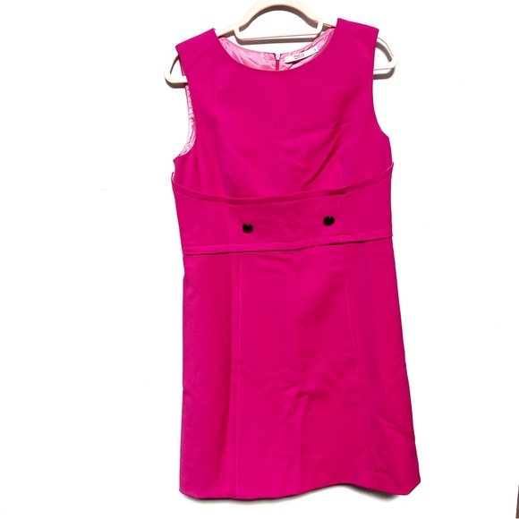 RED Valentino Dresses & Skirts - RED Valentino Hot Pink Button Detail Dress